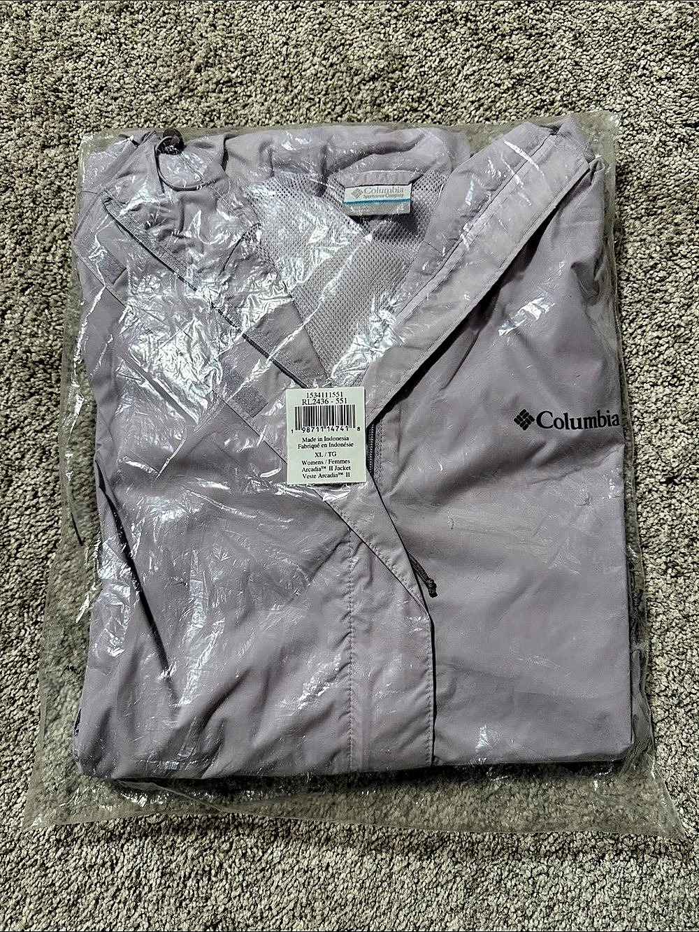 Columbia Arcadia II Jacket Purple Medium NWT
